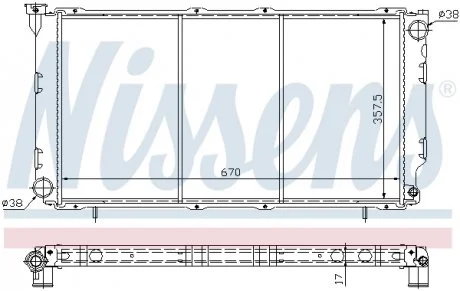 Радиатор NISSENS 64087