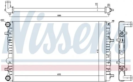 Радиатор NISSENS 65326