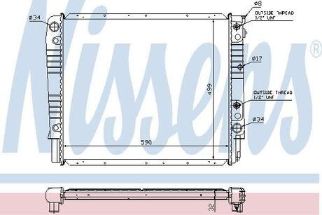 Радiатор NISSENS 65542A