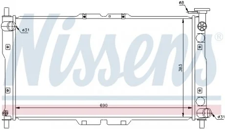 Радиатор NISSENS 66656