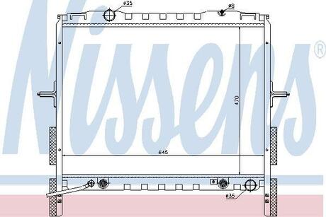 Радіатор охолоджування NISSENS 66657
