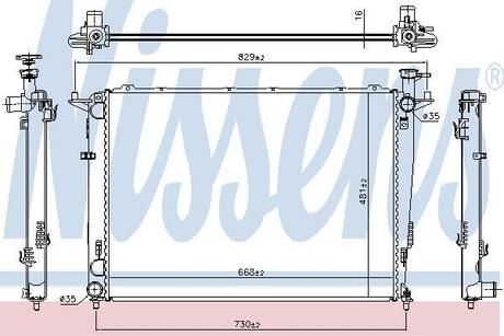 Радіатор NISSENS 66693