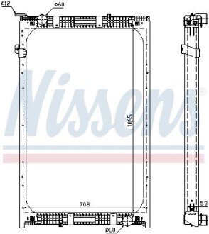 Радіатор, охолодження двигуна NISSENS 67171