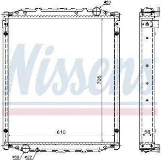 Радиатор системы охлаждения NISSENS 67220A (фото 1)