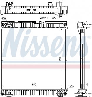 Радиатор NISSENS 67224A (фото 1)