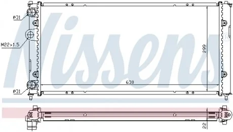Радiатор NISSENS 673001