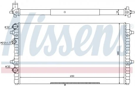 Радиатор NISSENS 67302