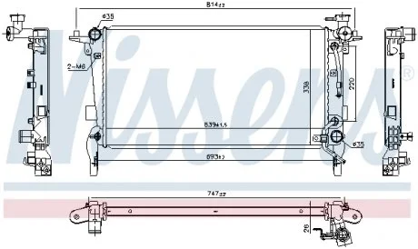 Радіатор NISSENS 675066