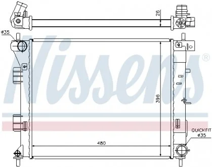 Радиатор NISSENS 67607 (фото 1)