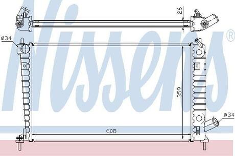 Радіатор NISSENS 68004A (фото 1)