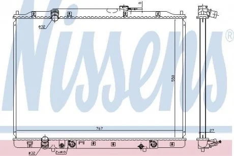Радіатор NISSENS 68151