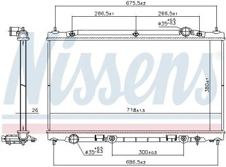 CHLODNICA WODY NISSENS 686805
