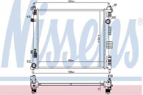 Радіатор NISSENS 68752 (фото 1)