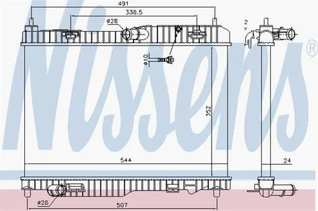 Радіатор охолоджування NISSENS 69233