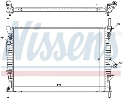 Радиатор NISSENS 69240