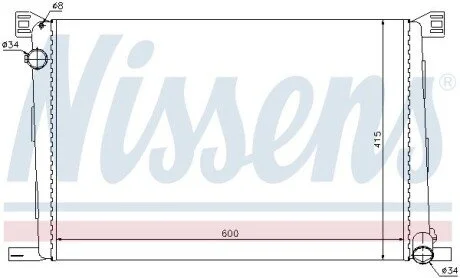 Радиатор охлаждения NISSENS 69706