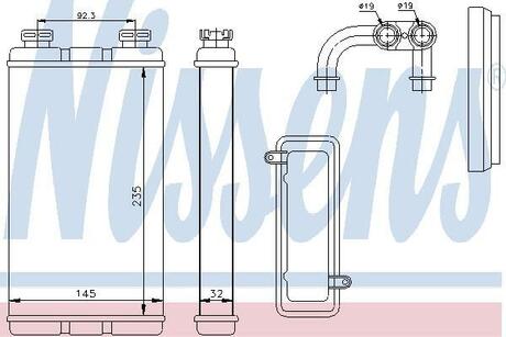 Радіатор пічки NISSENS 70519