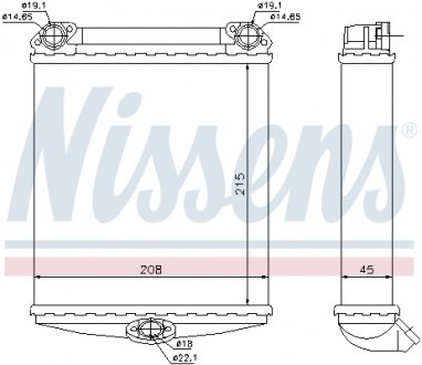Радиатор печки NISSENS 72001 (фото 1)
