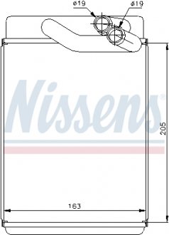 Радиатор печки NISSENS 77616 (фото 1)