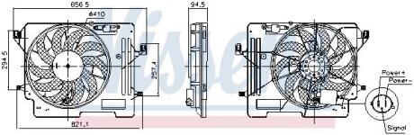 Вентилятор радіатора NISSENS 850080