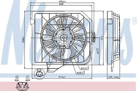 Вентилятор радиатора NISSENS 85090 (фото 1)