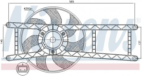 Вентилятор радиатора NISSENS 85145