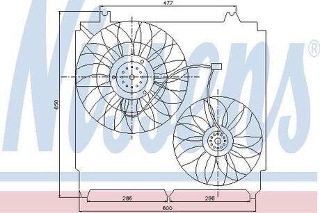 Вентилятор радиатора NISSENS 85271