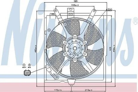 Вентилятор радиатора NISSENS 85299