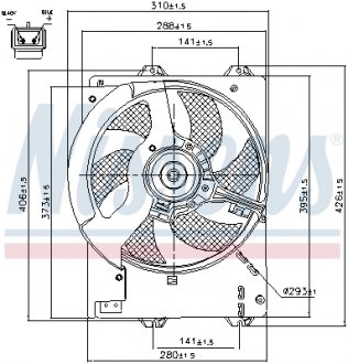 Вентилятор радиатора NISSENS 85444