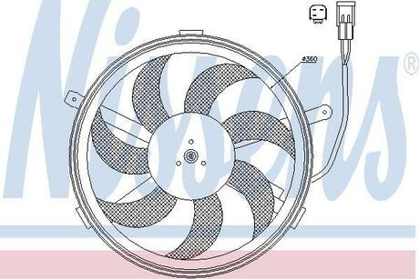 Вентилятор радіатора NISSENS 85631 (фото 1)