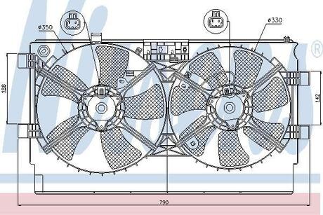 Вентилятор охлаждения радиатора NISSENS 85635