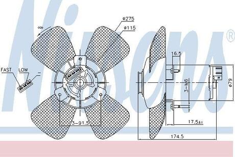 Вентилятор радіатора NISSENS 85801 (фото 1)