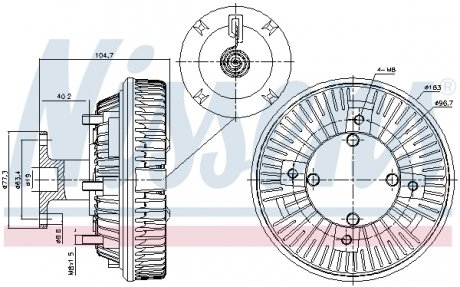 Вискозная муфта NISSENS 86226 (фото 1)