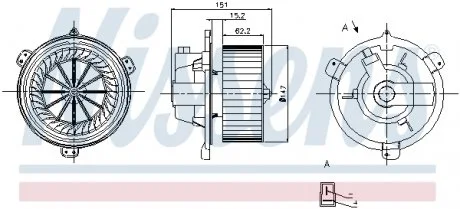 Вентилятор салона NISSENS 87056