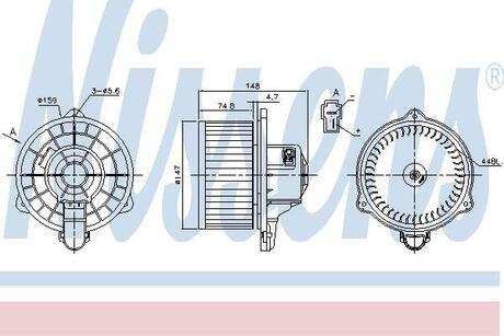 Вентилятор салону NISSENS 87161 (фото 1)