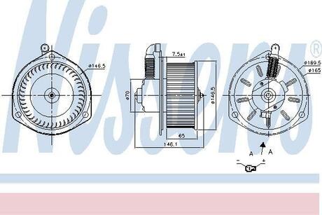 Вентилятор салона NISSENS 87163