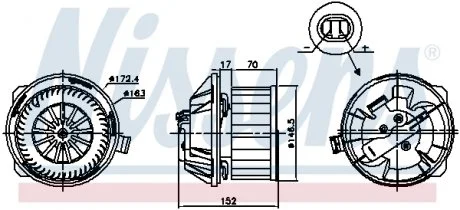 Вентилятор салона NISSENS 87228