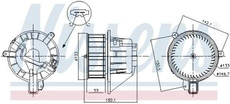 Вентилятор NISSENS 87546