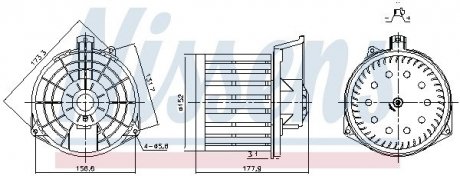 Вентилятор NISSENS 87549