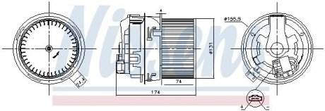 Вентилятор NISSENS 87593 (фото 1)