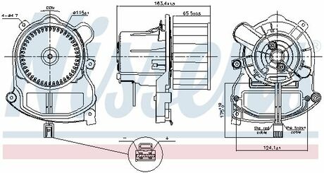 Вентилятор салона NISSENS 87801