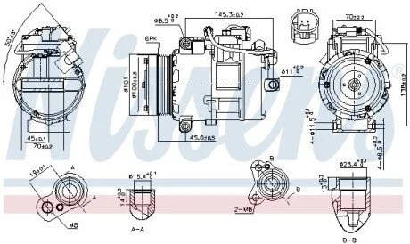 KOMPRESOR DO KLIMAT.BMW 3 04-08 NISSENS 890012