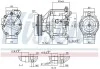 Компрессор кондиционера NISSENS 890047 (фото 7)