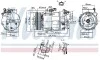 Компресор кондиціонера NISSAN QASHQAI I 2.0 02.07-12.13 NISSENS 890297 (фото 7)