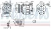 Компрессор кондиционера NISSAN Qashqai 1.5D 07- NISSENS 890742 (фото 6)