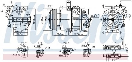 Компресор кондиціонера First Fit NISSENS 890751 (фото 1)