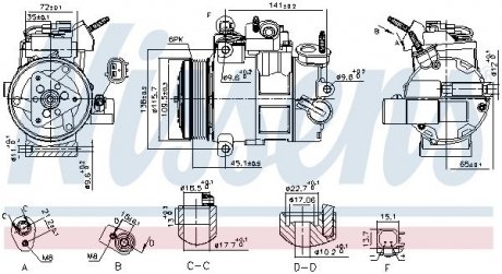 Компресор кондиціонера NISSENS 890800