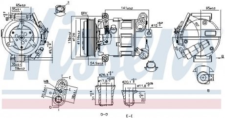 Компресор кондиціонера NISSENS 890801