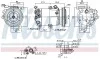 Компресор кондиціонера KIA SOUL I 1.6 02.09-12.14 NISSENS 890877 (фото 6)