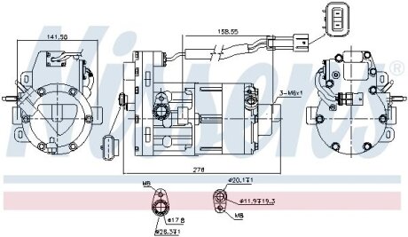 Автозапчасть NISSENS 890954